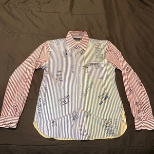 Men’s Polo Ralph Lauren Button Down Prep School Graffiti Button Down